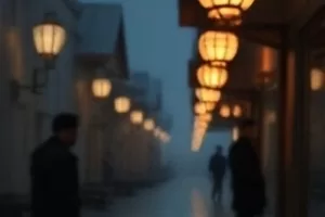 夜行诊疗室剧照,深夜诊室走廊的日光灯