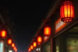 雾港回声剧照，雨夜码头集装箱与一束巡逻灯