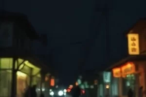 春分之后剧照,庭院里刚抽芽的树枝与石桌